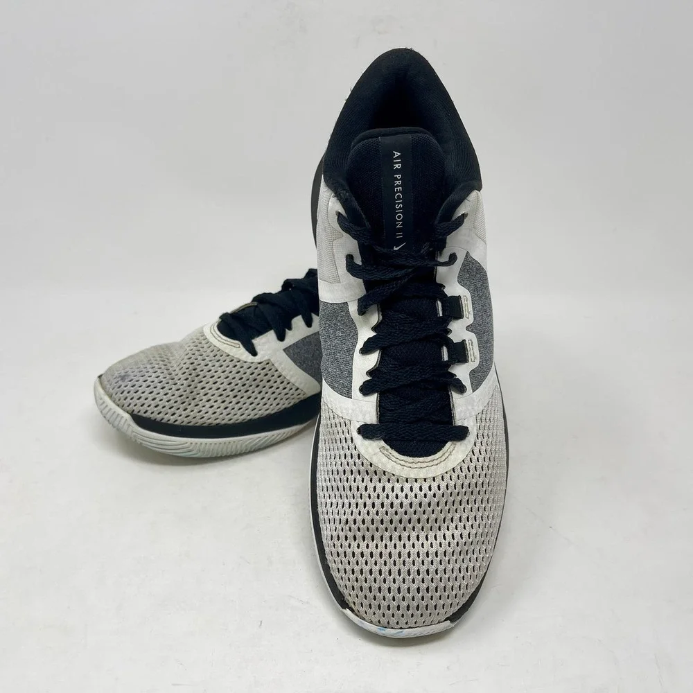 Nike Air Precision II Sneakers Men's 8 1/2‎ Black White 1,4,4,9:S-145